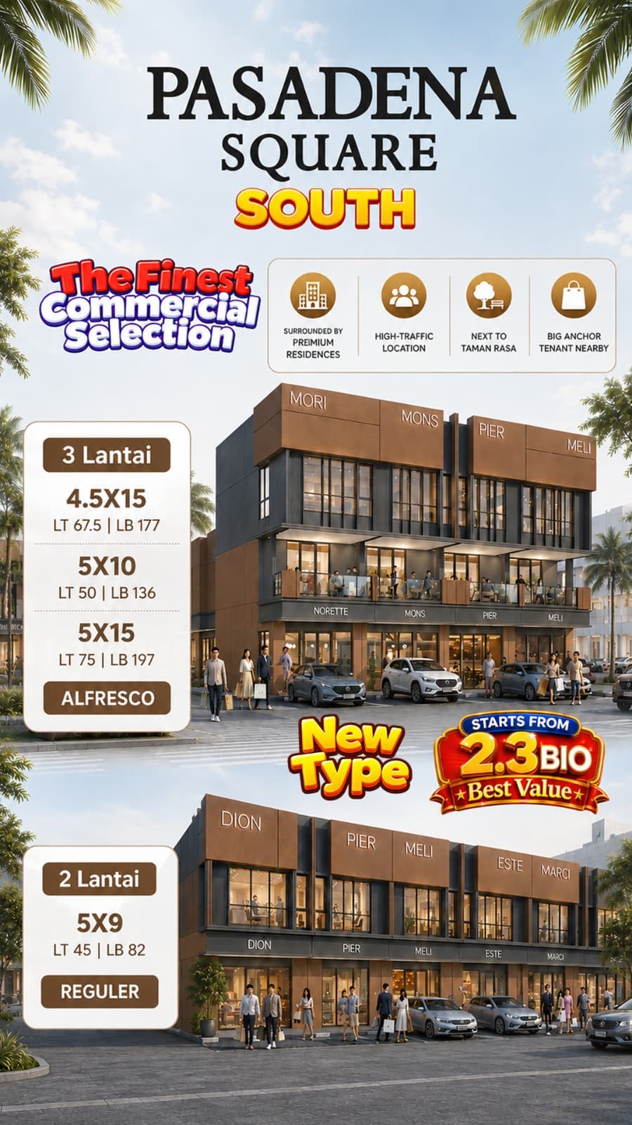Foto Ruko Komersial di Pasadena Square South Gading Serpong